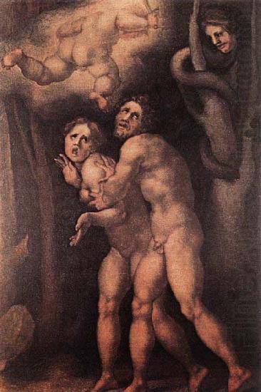 The Expulsion from Earthly Paradise, Pontormo, Jacopo